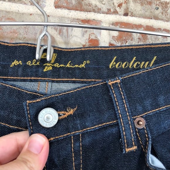 NWOT 7 For All Mankind Dark Rinse Bootcut Jeans 28 - Picture 6 of 11